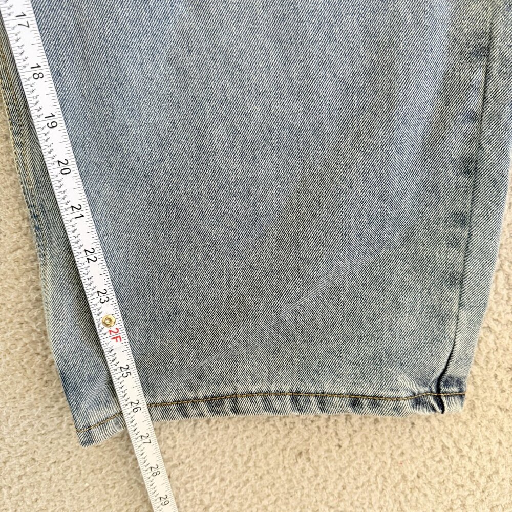 Avandress Jeans Blue Wide Leg Cargo Denim Pants Utility Pockets - Picture 7 of 10